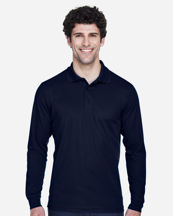 Men's Tall Pinnacle Performance Long Sleeve Piqué Polo - CORE365 - 88192T