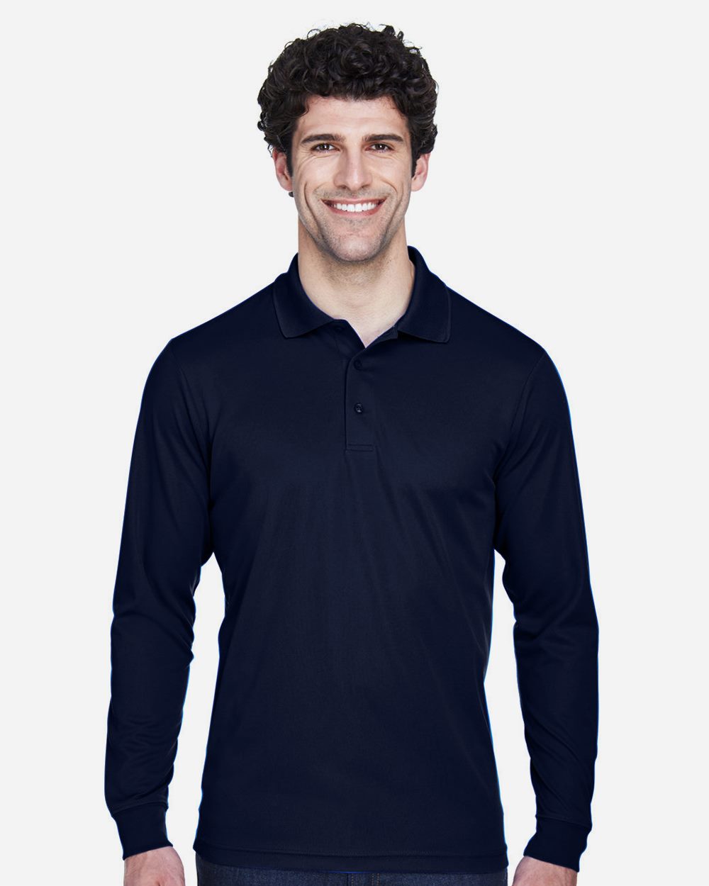Men's Tall Pinnacle Performance Long Sleeve Piqué Polo - CORE365 - 88192T