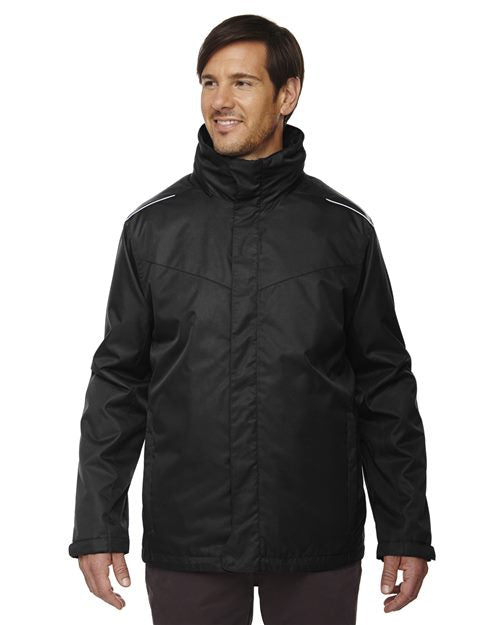 Men's Tall Region 3-in-1 Jacket with Fleece Liner - CORE365 - 88205T