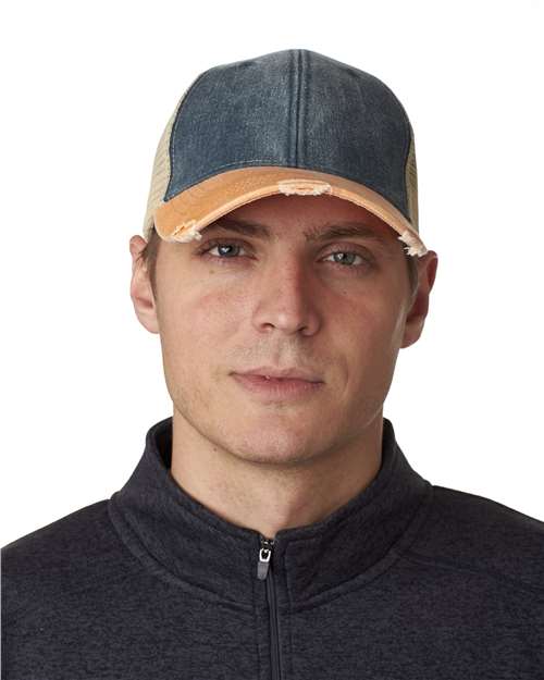 Ollie Distressed Cap - Adams Headwear