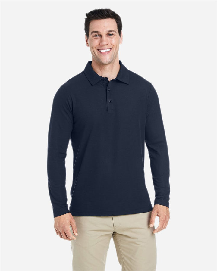 Men's Fusion ChromaSoft™ Long Sleeve Pique Polo - CORE365 - CE112L
