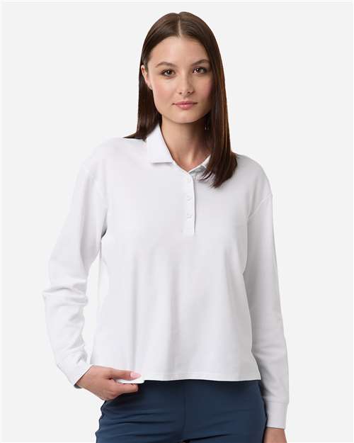 Women's Beyond Long Sleeve Loose Polo - Adidas – A1008