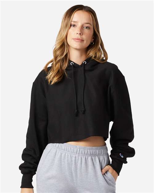 Women's Reverse Weave® Hooded Cropped Sweatshirt - Champion - RW01W