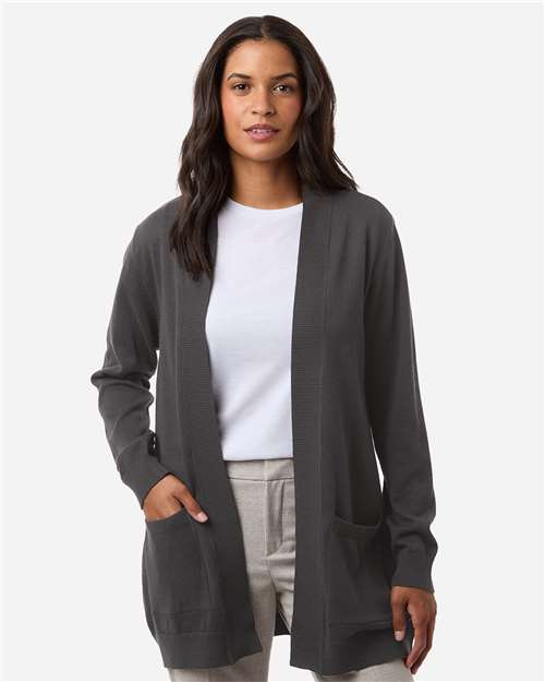 Women's New Classics Open Cardigan Sweater - Devon & Jones - DG447W