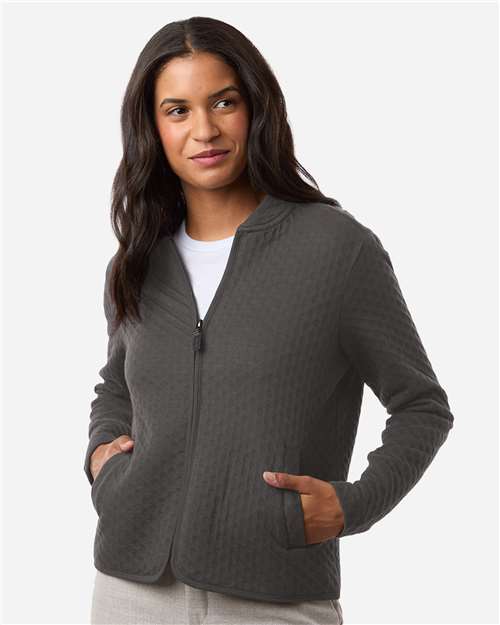 Women's Berkeley Textured Full-Zip Jacket - Devon & Jones - DG740W