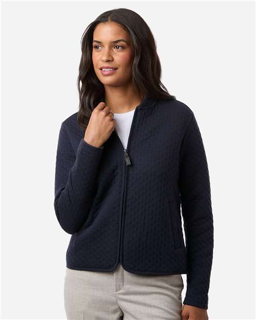 Women's Berkeley Textured Full-Zip Jacket - Devon & Jones - DG740W
