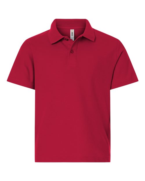 Youth Resolve CVC Performance Pique Polo - CORE365 - CE106Y