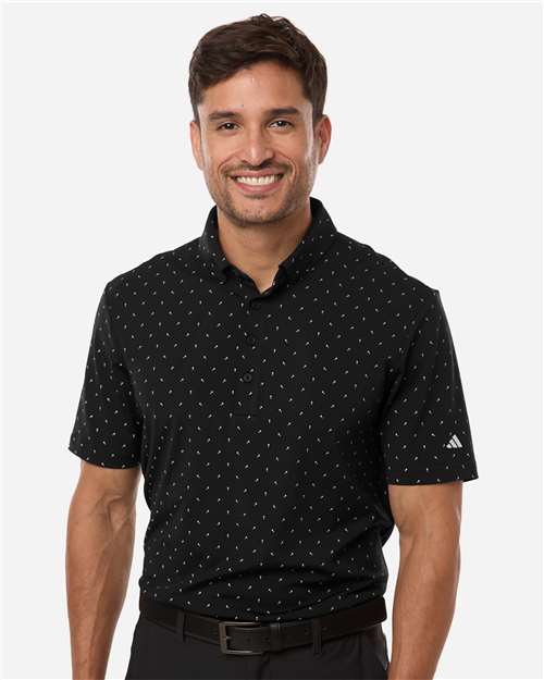 Men's Ultimate365 Micro Print Polo - Adidas – A2028