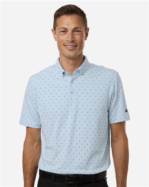 Men's Ultimate365 Micro Print Polo - Adidas – A2028