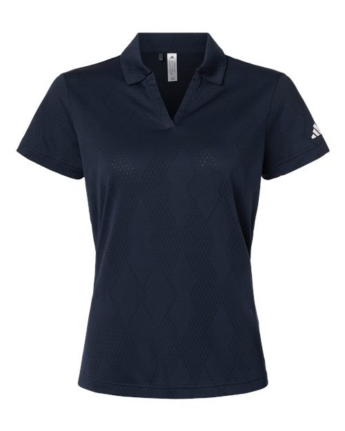 Women's Textured Jacquard Polo - Adidas – A727