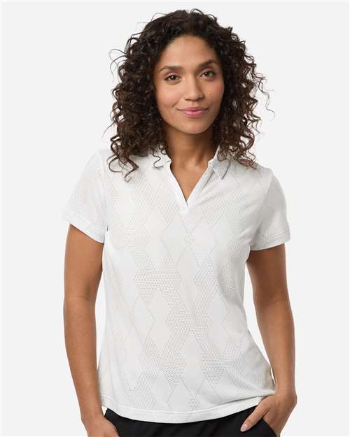Women's Textured Jacquard Polo - Adidas – A727