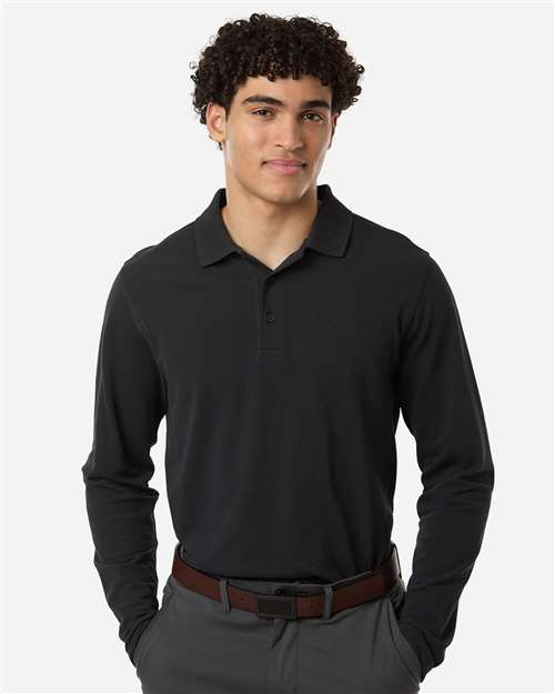 Men's Valiant Cotton Snag Protect Long-Sleeve Polo - Harriton – M205L