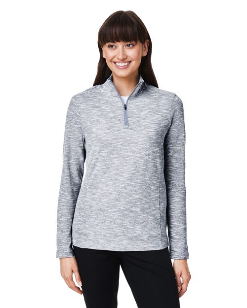 Women's Eclipse Jacquard Quarter-Zip Pullover - North End - NE415W