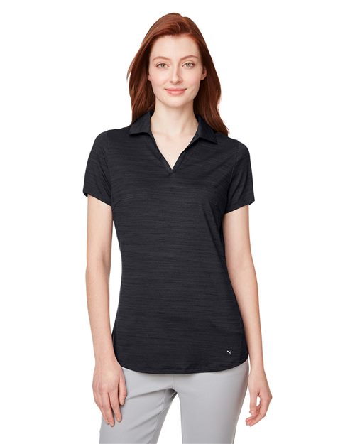 Women's Cloudspun Free V-neck Polo - Puma Golf - 597695