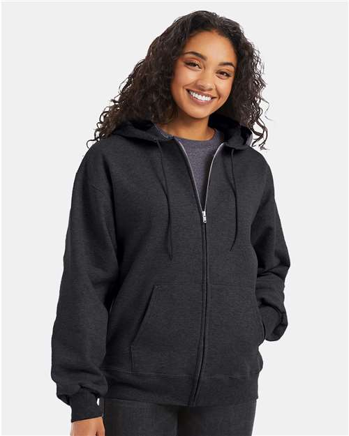 Unisex Ultimate Cotton® Full-Zip Hooded Sweatshirt - Hanes - F280