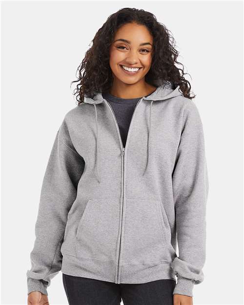 Unisex Ultimate Cotton® Full-Zip Hooded Sweatshirt - Hanes - F280