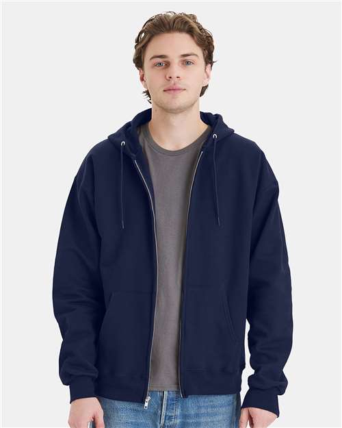 Unisex Ultimate Cotton® Full-Zip Hooded Sweatshirt - Hanes - F280