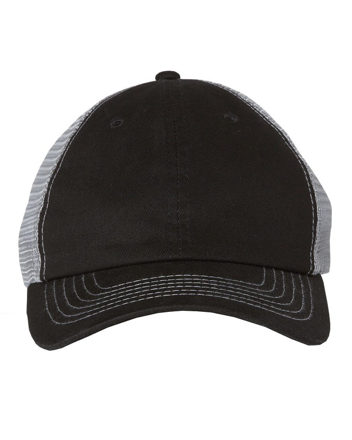 Contrast-Stitch Mesh-Back Cap - Valucap - 3100