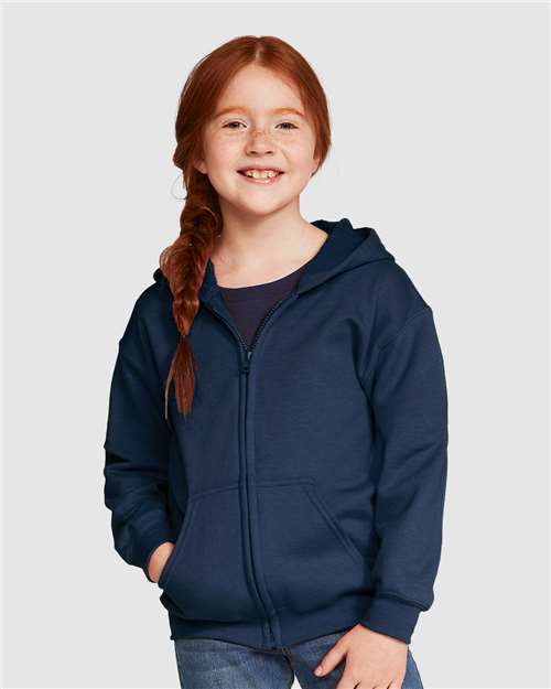 Youth Heavy Blend™ Full-Zip Hooded Sweatshirt – 18600B - Gildan