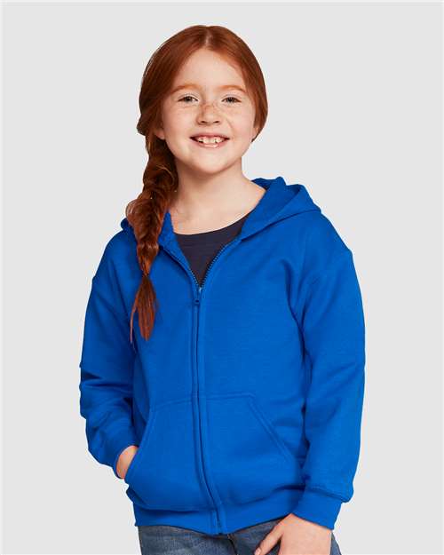 Youth Heavy Blend™ Full-Zip Hooded Sweatshirt – 18600B - Gildan