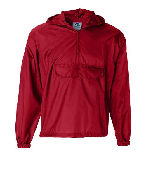 Unisex Packable Half-Zip Hooded Pullover Jacket - Augusta Sportswear - 3130