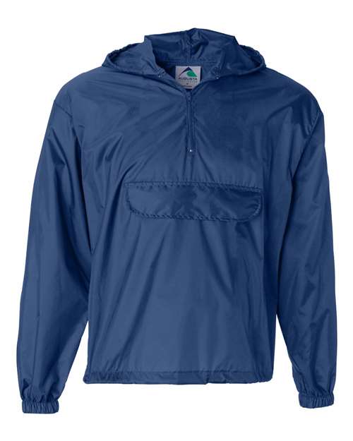 Unisex Packable Half-Zip Hooded Pullover Jacket - Augusta Sportswear - 3130