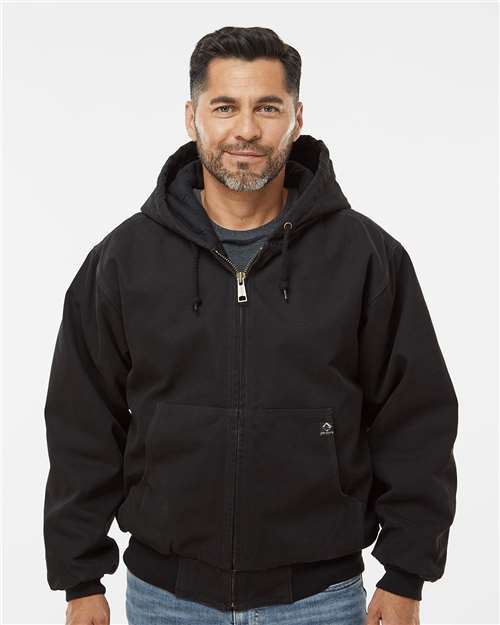 Men's Tall Cheyenne Boulder Cloth™ Hooded Jacket with Tricot Quilt Lining - DRI DUCK – 5020T