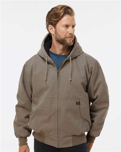Men's Tall Cheyenne Boulder Cloth™ Hooded Jacket with Tricot Quilt Lining - DRI DUCK – 5020T