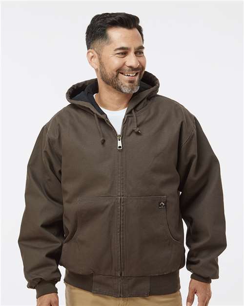 Men's Tall Cheyenne Boulder Cloth™ Hooded Jacket with Tricot Quilt Lining - DRI DUCK – 5020T