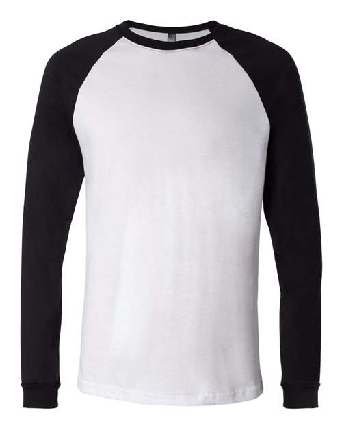 Men's Long Sleeve Jersey Baseball Tee - BELLA + CANVAS - 3000