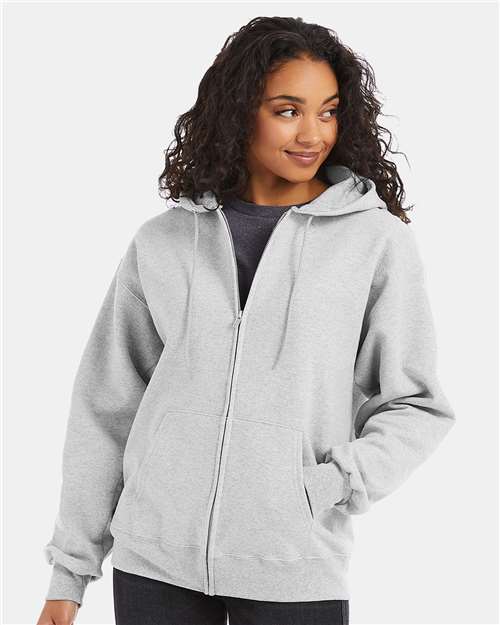 Unisex Ultimate Cotton® Full-Zip Hooded Sweatshirt - Hanes - F280
