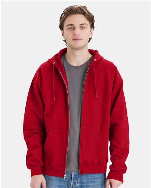 Unisex Ultimate Cotton® Full-Zip Hooded Sweatshirt - Hanes - F280