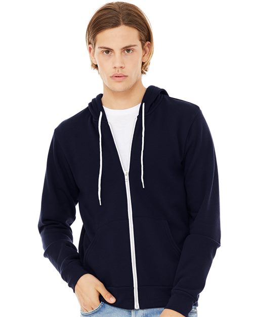 Unisex Sponge Fleece Full-Zip Hoodie Sweatshirt - BELLA + CANVAS - 3739