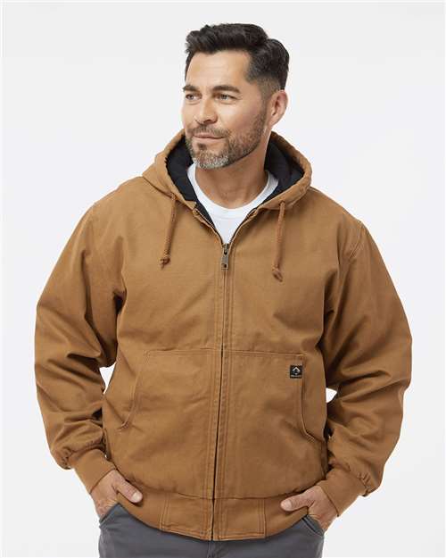 Men's Tall Cheyenne Boulder Cloth™ Hooded Jacket with Tricot Quilt Lining - DRI DUCK – 5020T