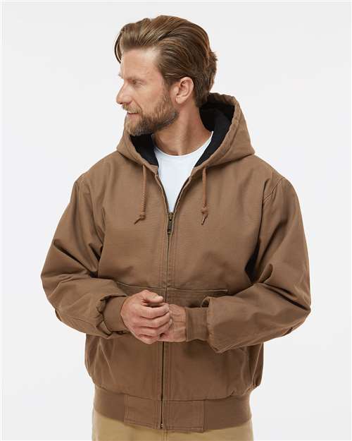 Men's Cheyenne Boulder Cloth™ Hooded Jacket with Tricot Quilt Lining - DRI DUCK - 5020