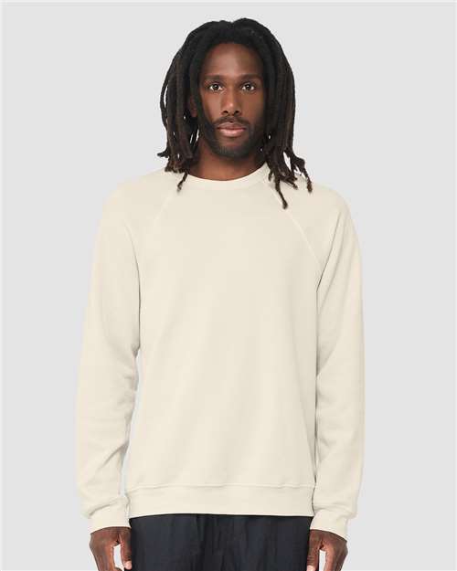 Unisex Sponge Fleece Raglan Crewneck Sweatshirt - BELLA + CANVAS - 3901