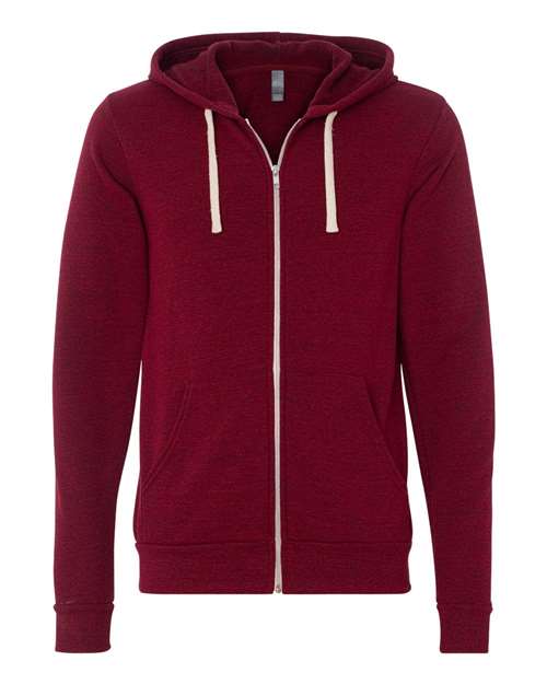 Unisex Triblend Sponge Fleece Full-Zip Hoodie Sweatshirt - BELLA + CANVAS - 3909