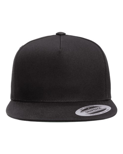 Five-Panel Cotton Twill Snapback Cap - YP Classics