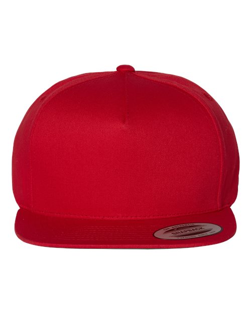 Five-Panel Cotton Twill Snapback Cap - YP Classics