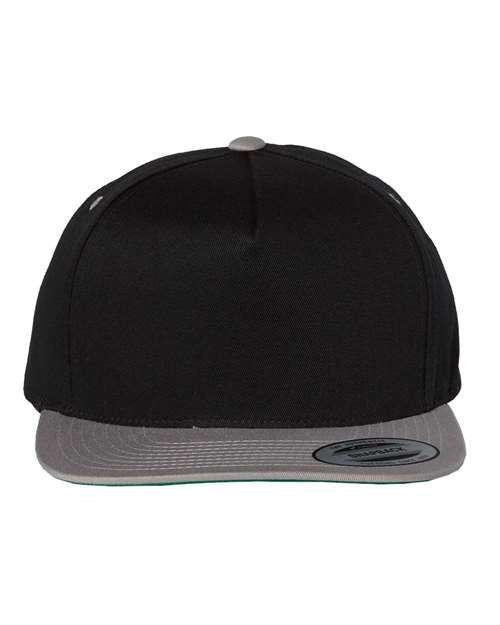 Five-Panel Cotton Twill Snapback Cap - YP Classics