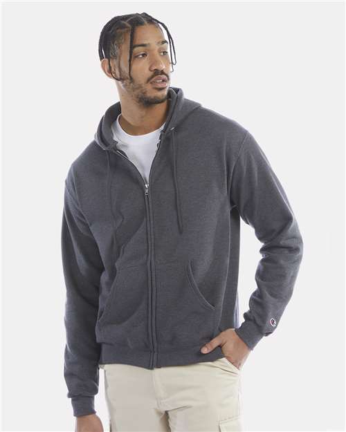 Unisex Powerblend® Full-Zip Hooded Sweatshirt - Champion - 1756