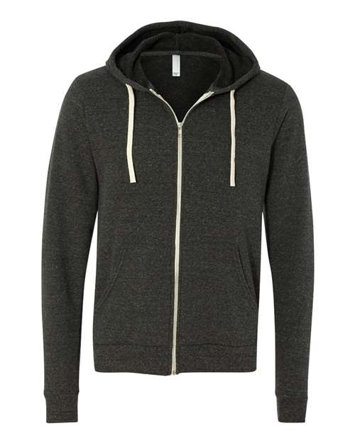 Unisex Triblend Sponge Fleece Full-Zip Hoodie Sweatshirt - BELLA + CANVAS - 3909