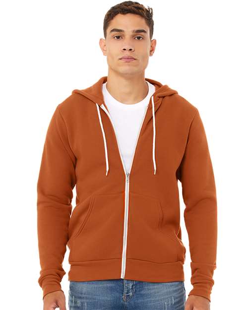 Unisex Sponge Fleece Full-Zip Hoodie Sweatshirt - BELLA + CANVAS - 3739