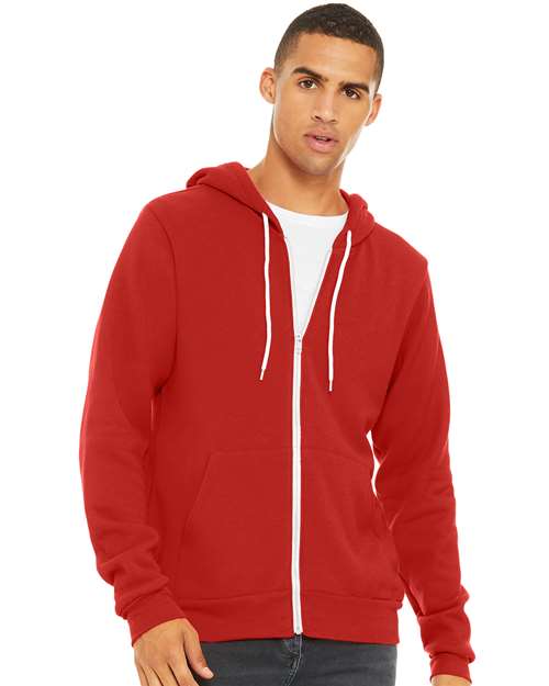 Unisex Sponge Fleece Full-Zip Hoodie Sweatshirt - BELLA + CANVAS - 3739