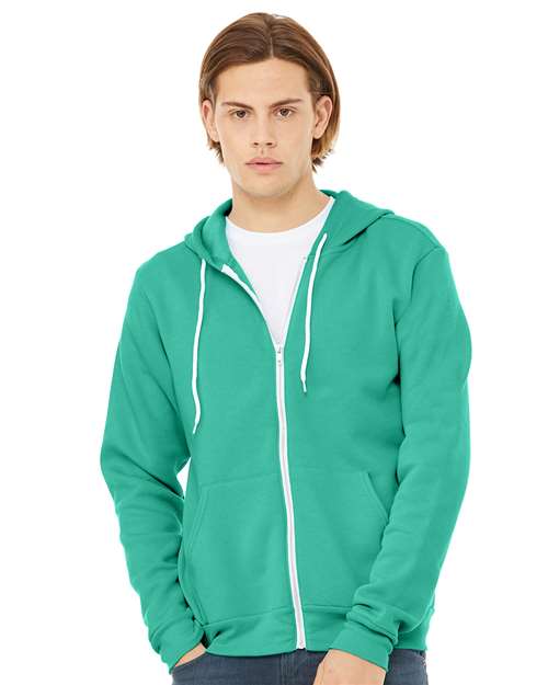 Unisex Sponge Fleece Full-Zip Hoodie Sweatshirt - BELLA + CANVAS - 3739