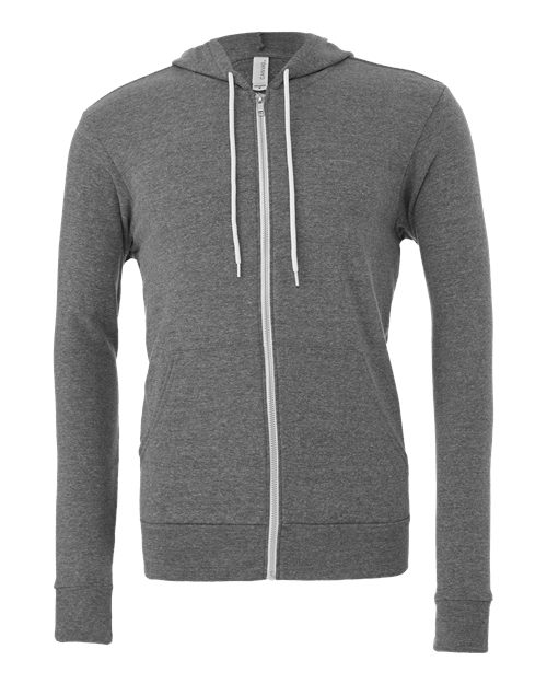 Unisex Sponge Fleece Full-Zip Hoodie Sweatshirt - BELLA + CANVAS - 3739