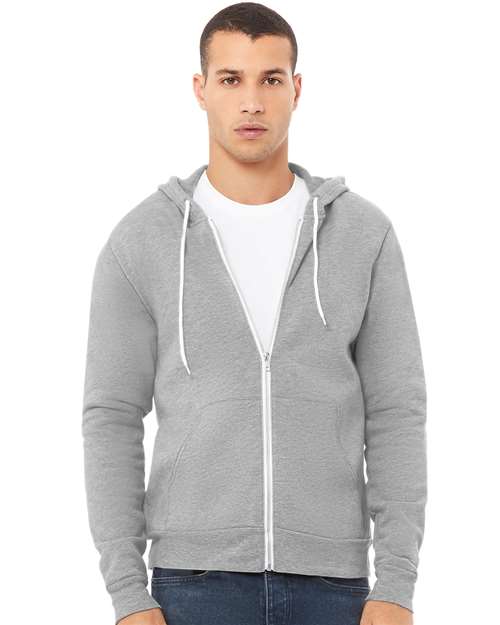 Unisex Sponge Fleece Full-Zip Hoodie Sweatshirt - BELLA + CANVAS - 3739