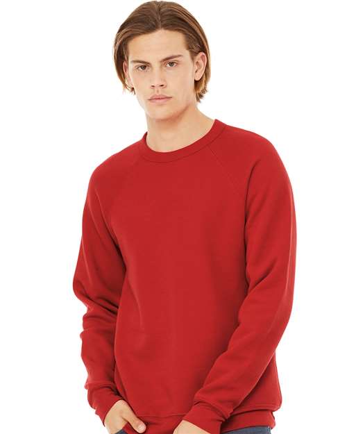 Unisex Sponge Fleece Raglan Crewneck Sweatshirt - BELLA + CANVAS - 3901