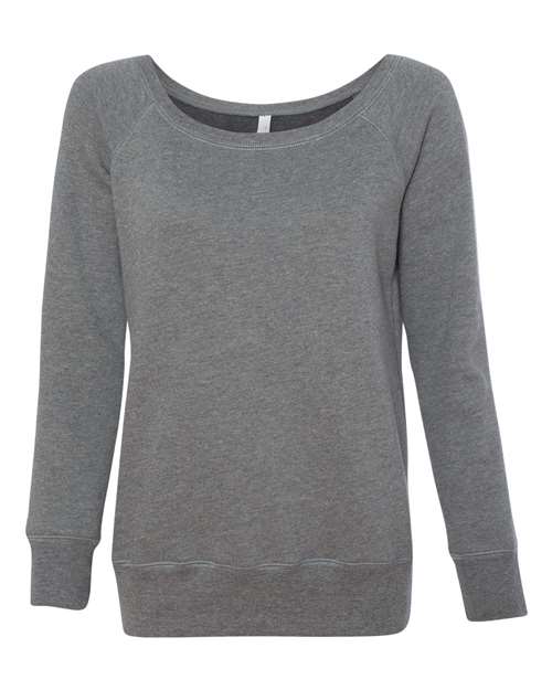 Women’s Sponge Fleece Wide Neck Sweatshirt - BELLA + CANVAS - 7501