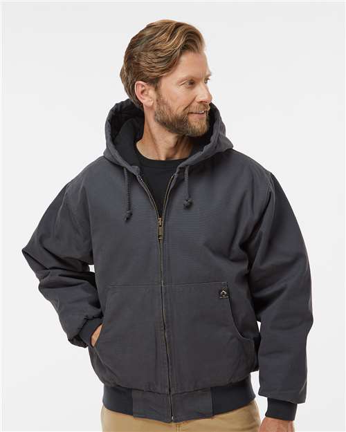 Men's Tall Cheyenne Boulder Cloth™ Hooded Jacket with Tricot Quilt Lining - DRI DUCK – 5020T